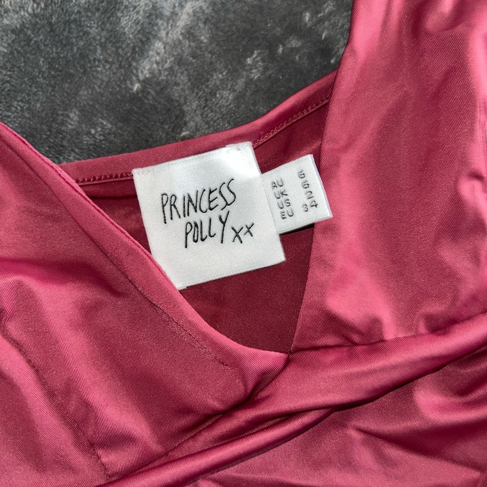 Princess Polly Kazan Cami in Wine Size 2 - Picture 7 of 8